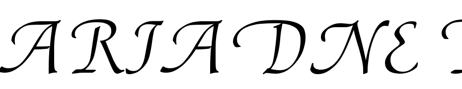 Ariadne Roman Yazı tipi ücretsiz indir